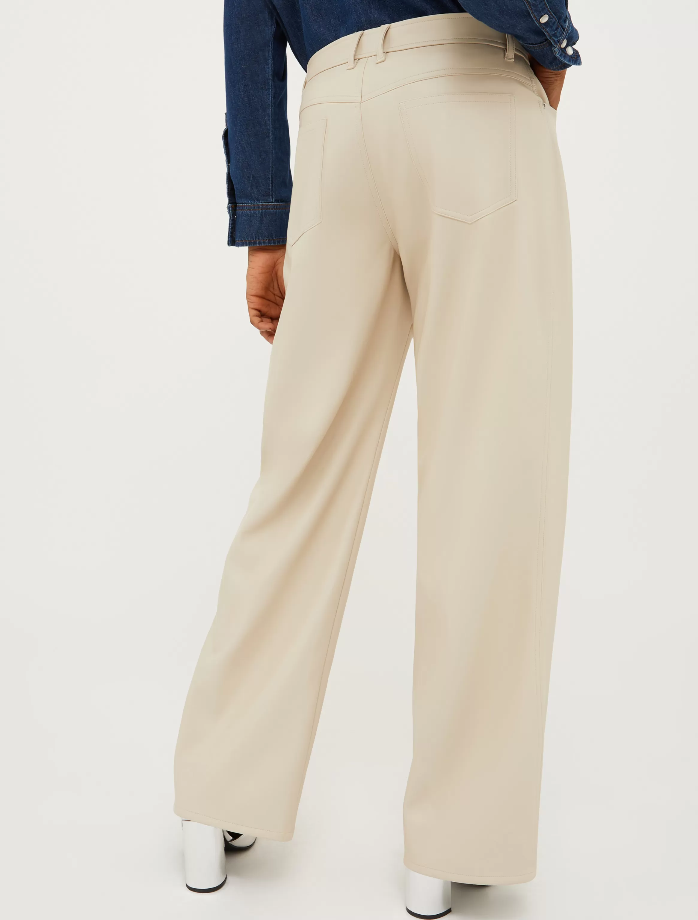 Coated-jersey trousers*Max&Co Outlet